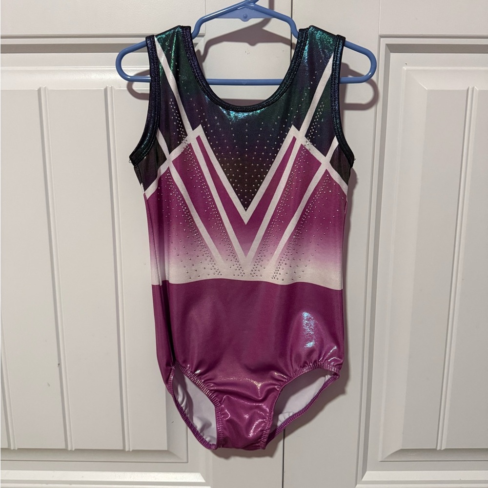 Girl’s Gymnastics Leotard - Purple and